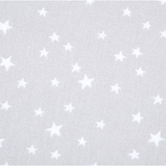 Oilcloth PVC - star mix light grey
