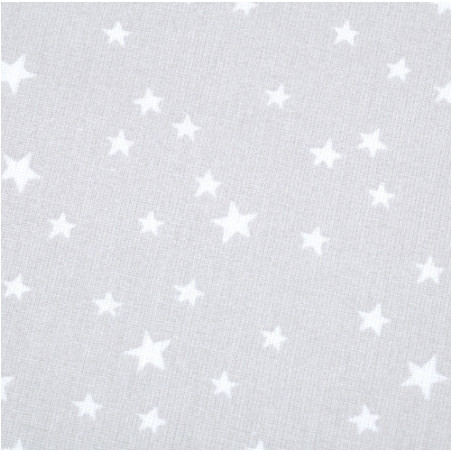Oilcloth PVC - star mix light grey