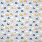 tissu enduite PVC - Schnäggli beige clair tissu enduite PVC - Schnäggli beige clair