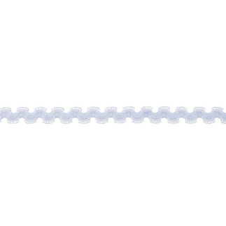 Elastic rick rack light blue
