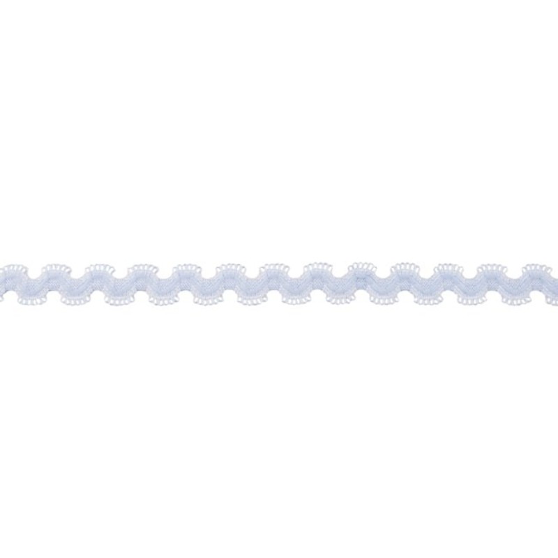 Elastic rick rack light blue