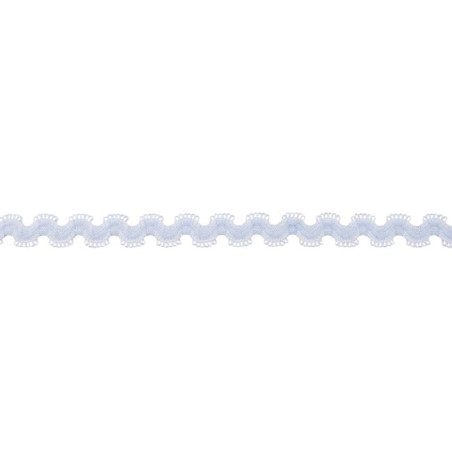 Elastic rick rack light blue