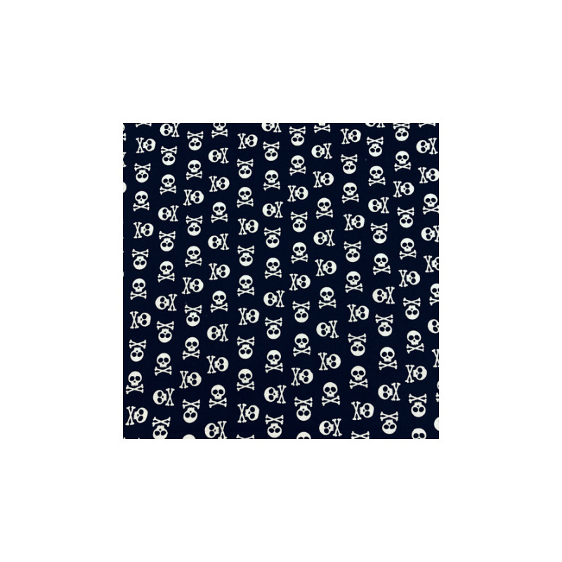 oilcloth PVC - Skulls marine