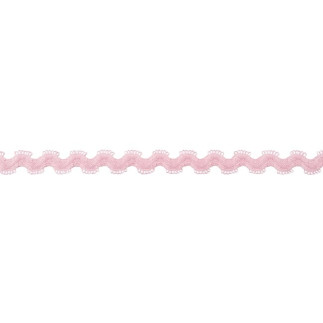 Elastic rick rack old pink