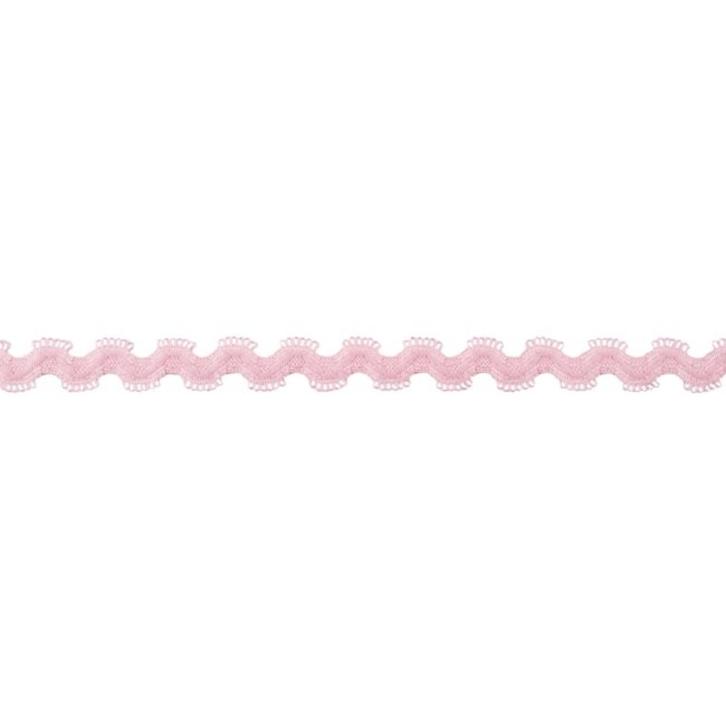 Elastic ric rac old rose