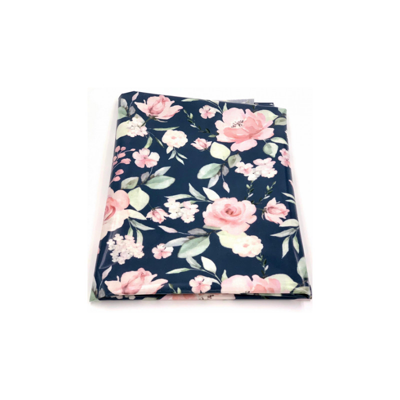 Oilcloth - Urmelis Stoffwelt -  Wonder Blossom dark denim PVC