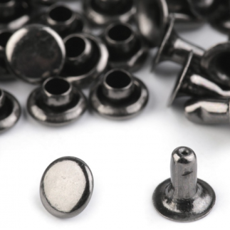 Rivets creux 5 mm bronze - 10 pièces