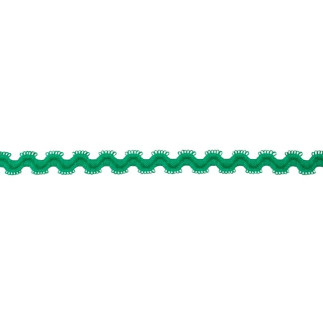 Elastic rickrack apple green