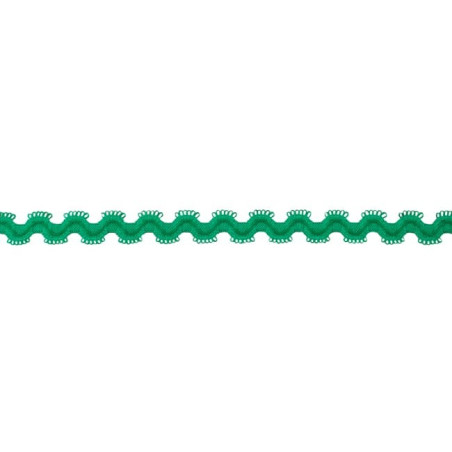 Elastic rickrack apple green