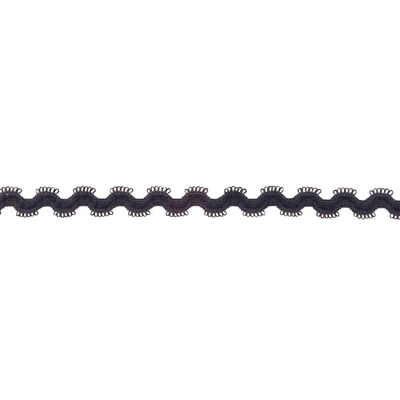 Elastic rick rack dark blue