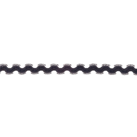 Elastic rick rack dark blue