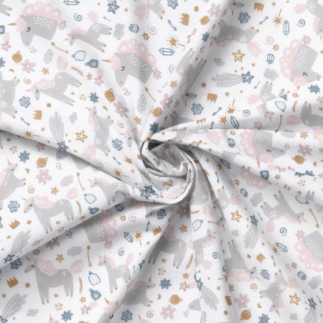 Acrylic oilcloth - Gisella Einhorn white