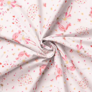 Acrylic oilcloth - Clochette Fairy light pink