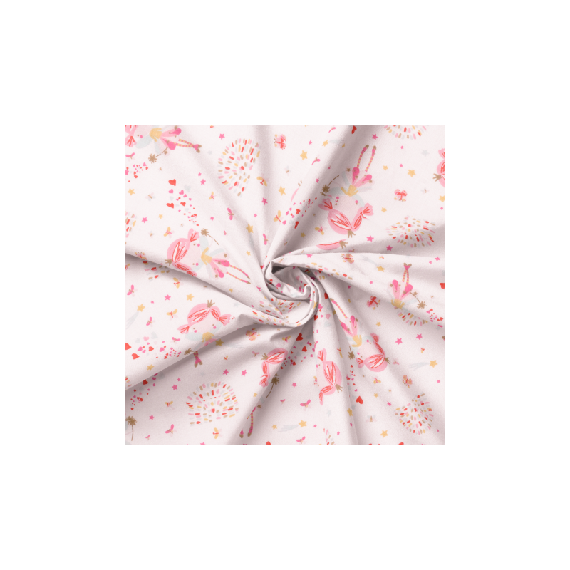 Acrylic oilcloth - Clochette Fairy light pink Acrylic oilcloth - Clochette Fairy light pink