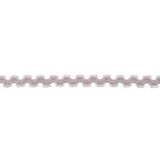Rick rack élastique gris clair