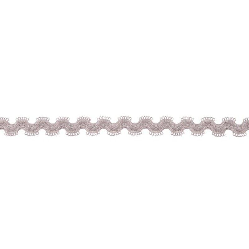 Rick rack élastique gris clair