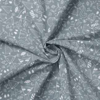 Oilcloth acryl - Alvin dusty blue