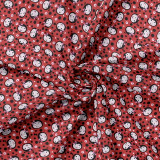 Acrylic oilcloth - Marinette red
