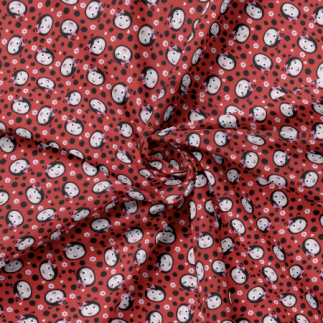 Oilcloth acryl - Marinette red