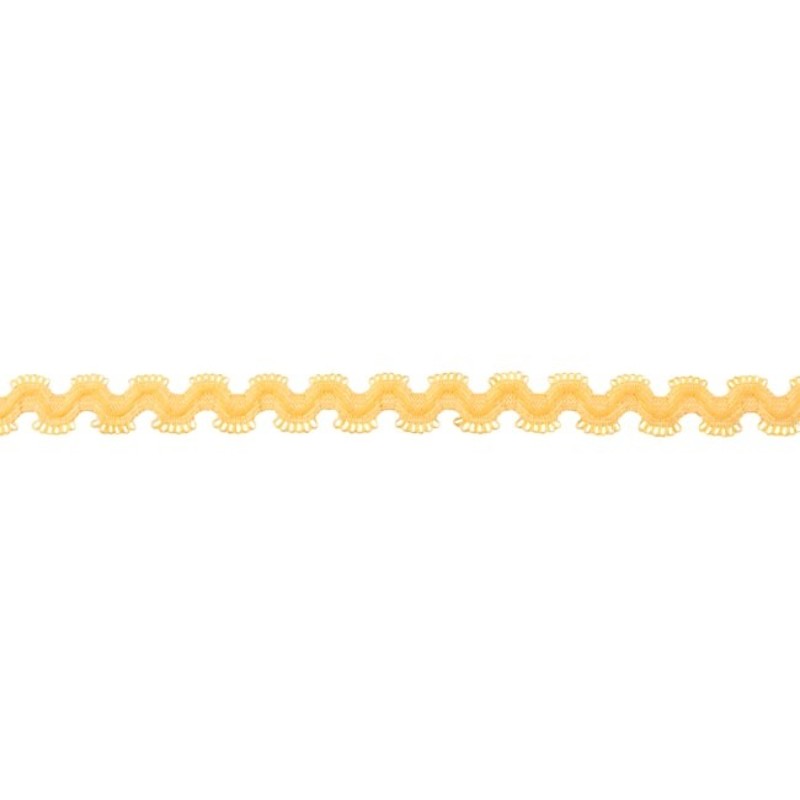 Elastic ric rac yellow