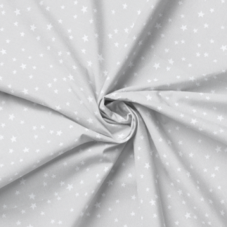 Acrylic oilcloth - star mix light grey