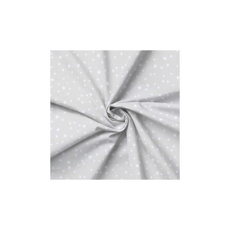 tissu enduite acrylique - mélange d'étoiles gris clair