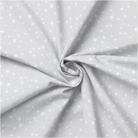 Acrylic oilcloth - star mix light grey