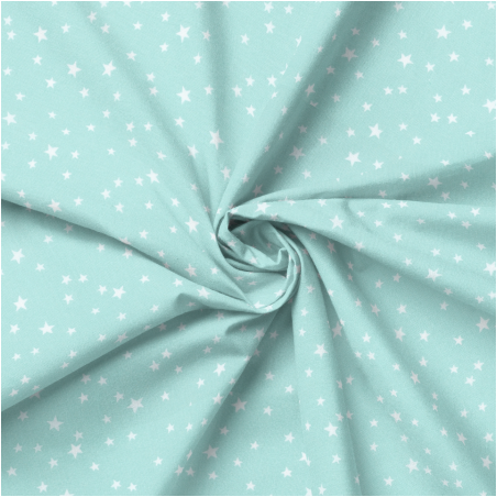 Acrylic oilcloth - star mix aqua