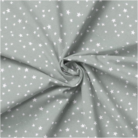 Acrylic oilcloth - star mix smoke mint
