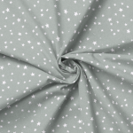 Acrylic oilcloth - star mix smoke mint