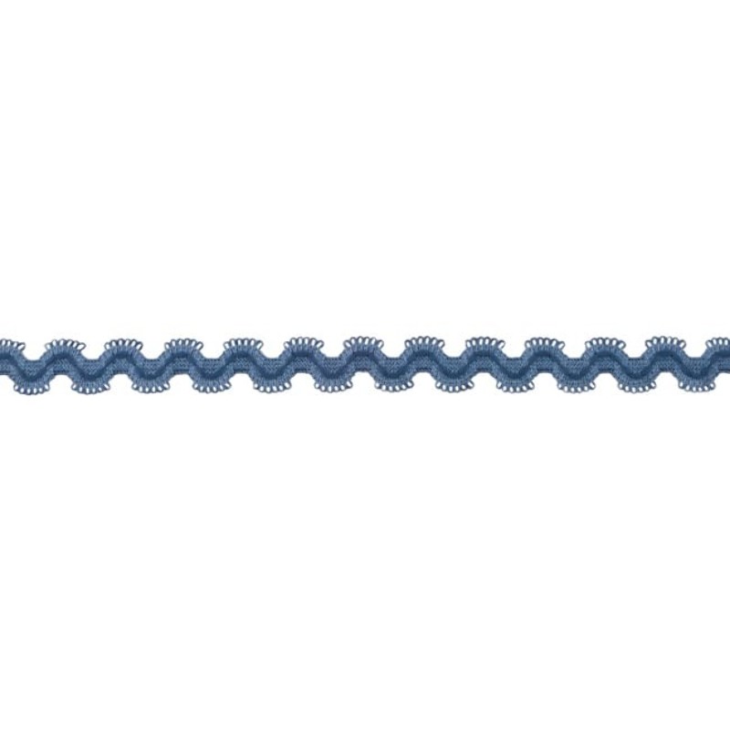 Elastic rick rack denim