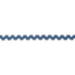 Elastic rick rack denim