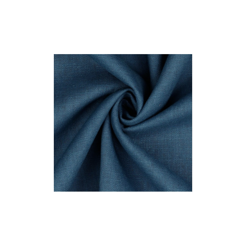 Tissu enduit - Coatet Linen bleu