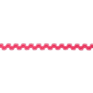 Elastic rick rack pink