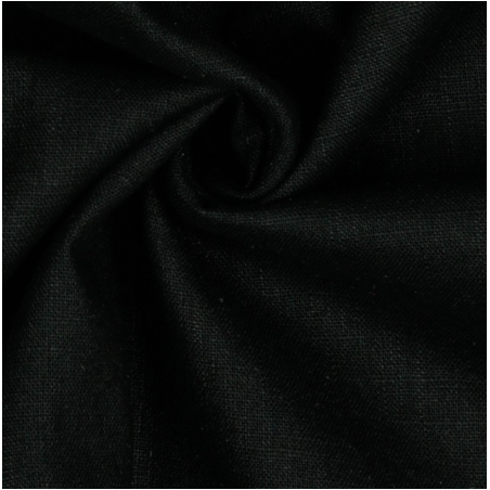 Tissu enduit - Coatet Linen noir