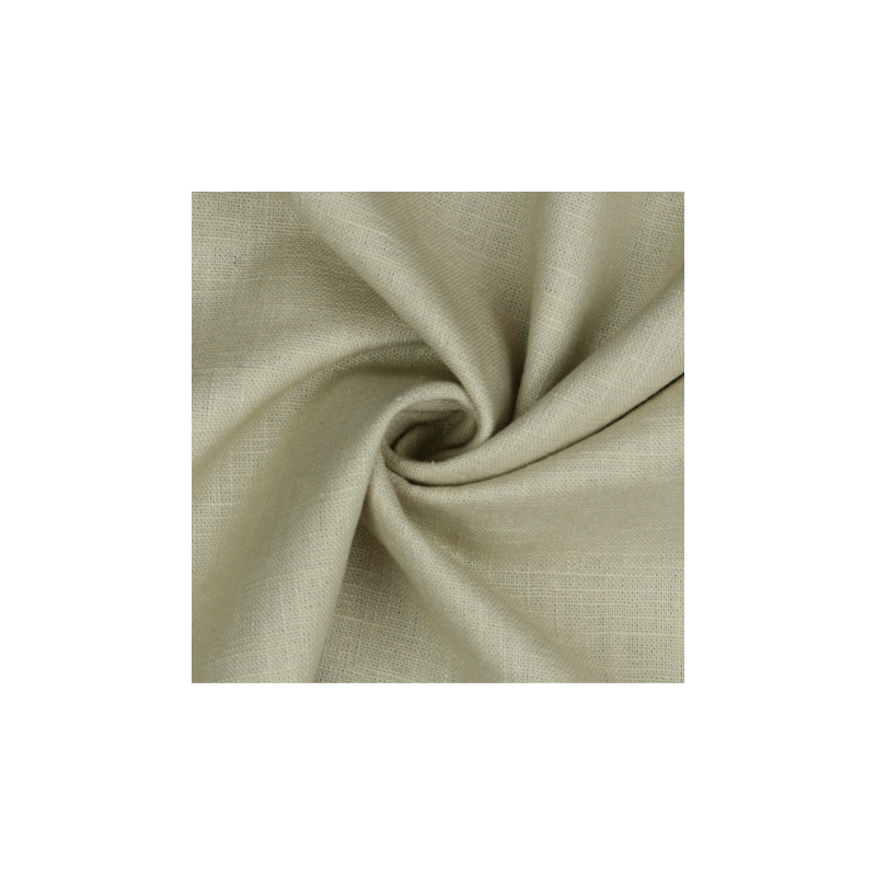 tissu enduite - lin enduit beige clair