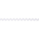 Elastic rick rack white