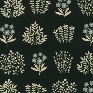 Canevas - Fleurs séchées noires