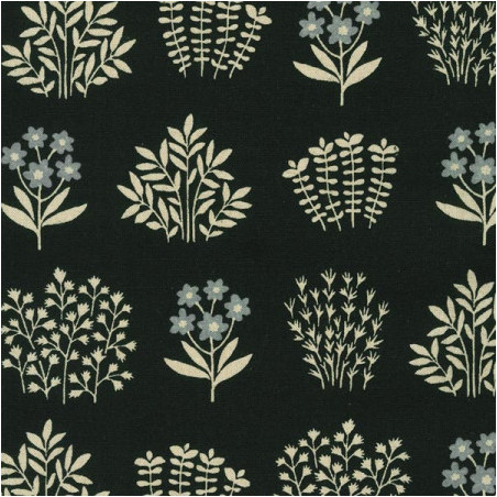Canevas - Fleurs séchées noires