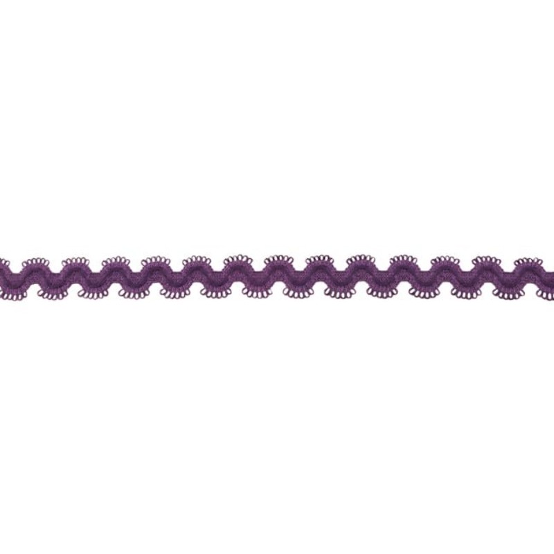 Elastic rick rack purple
