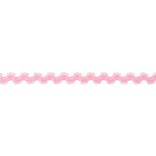 Elastic rick rack pink