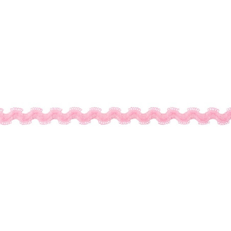 Elastic rick rack pink