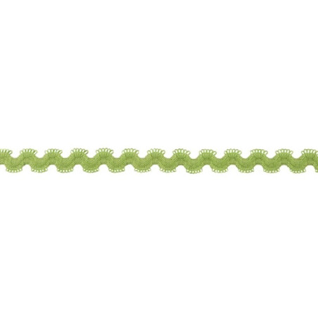 Elastic rickrack lime
