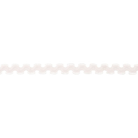Elastic rickrack off-white