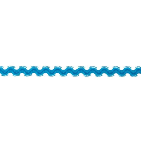 Elastic rickrack turquoise