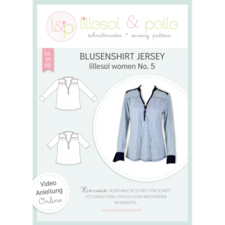 lillesol women No.5 blouse shirt Jersey