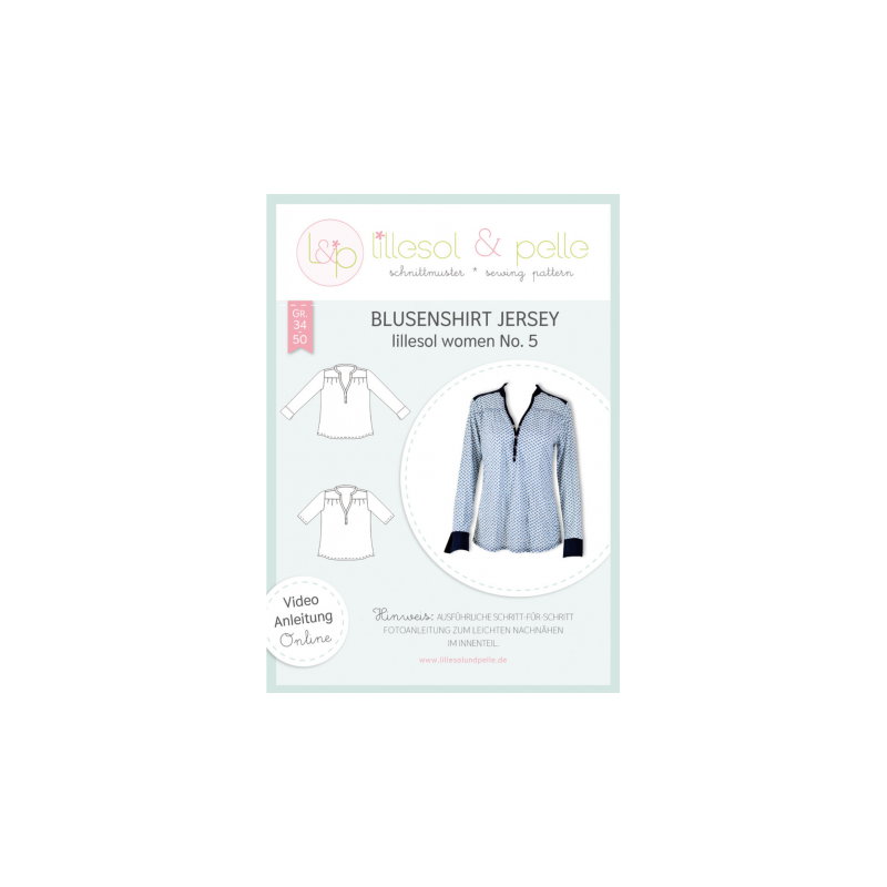 lillesol women No.5 blouse shirt Jersey