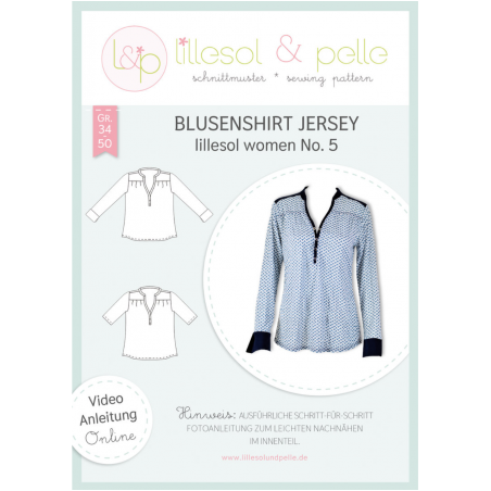 lillesol women No.5 blouse shirt Jersey