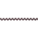 Elastic rick rack dark grey