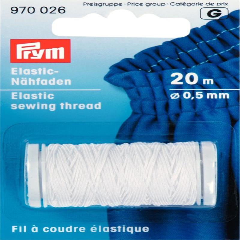 Prym Elastic sewing thread white